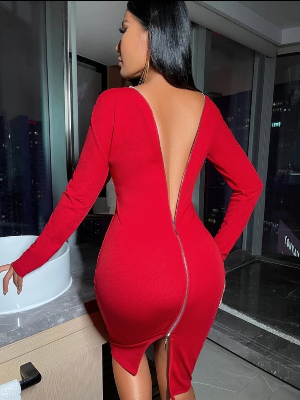 Red dress